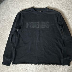 VLONE Friends black sweatshirt.